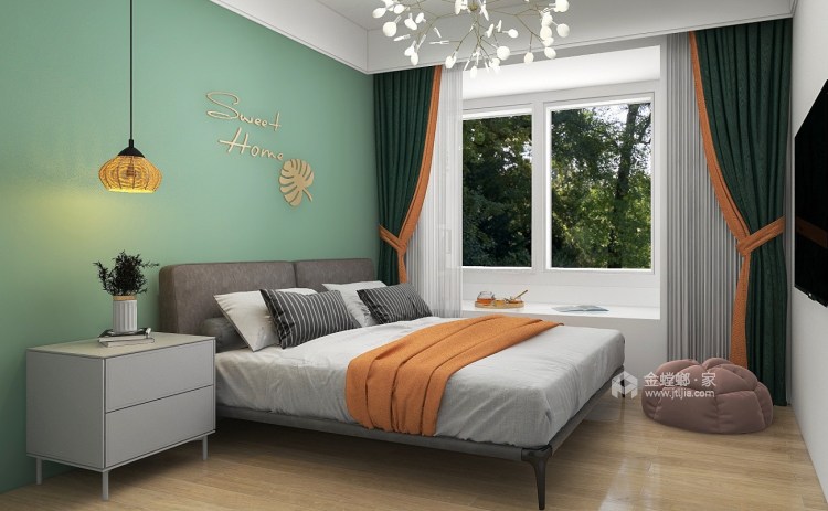 113平融侨雅筑北欧风格-活力感满足-卧室效果图及设计说明