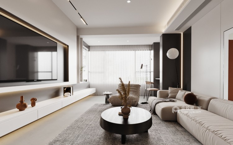 141平领地蘭山现代风格-客厅效果图及设计说明