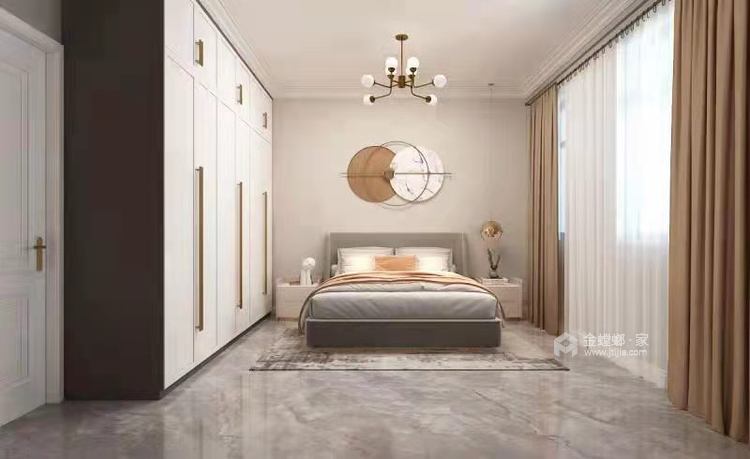 148平天下城新中式风格-舒适的空间氛围-卧室效果图及设计说明