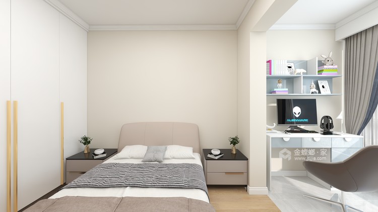 118平龙观嘉园现代风格-卧室效果图及设计说明