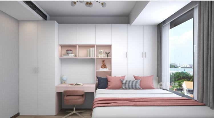 127平融悦时光现代风格-卧室效果图及设计说明