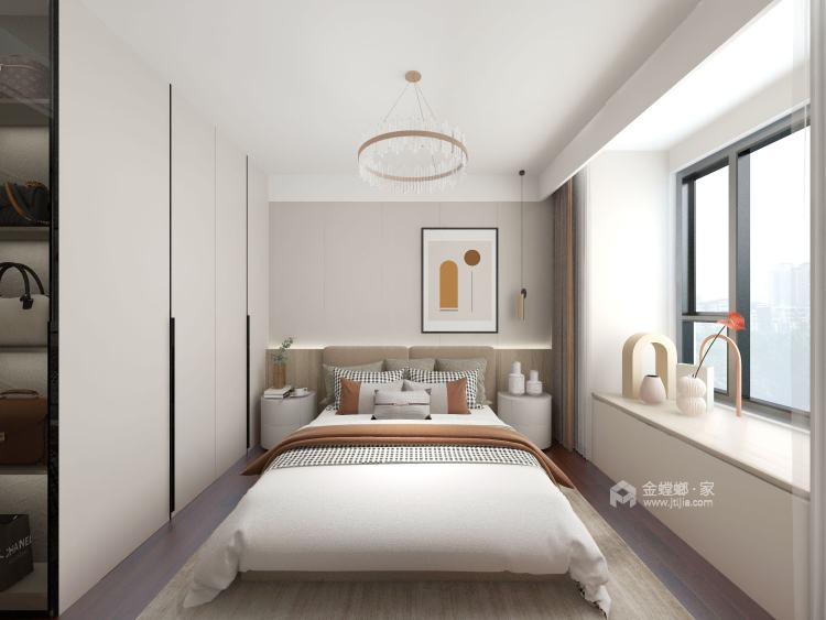 113平江南华府现代风格-卧室效果图及设计说明