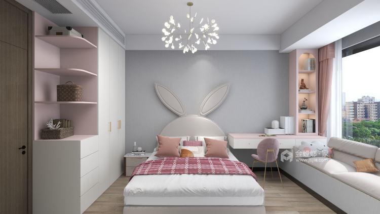 127平融悦时光现代风格-卧室效果图及设计说明