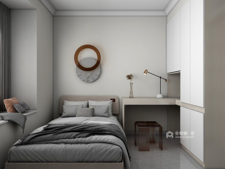 132平金辉滨河云筑现代风格-北欧风情，温馨静谧-卧室效果图及设计说明