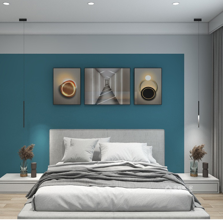 109平花园城现代风格-卧室效果图及设计说明