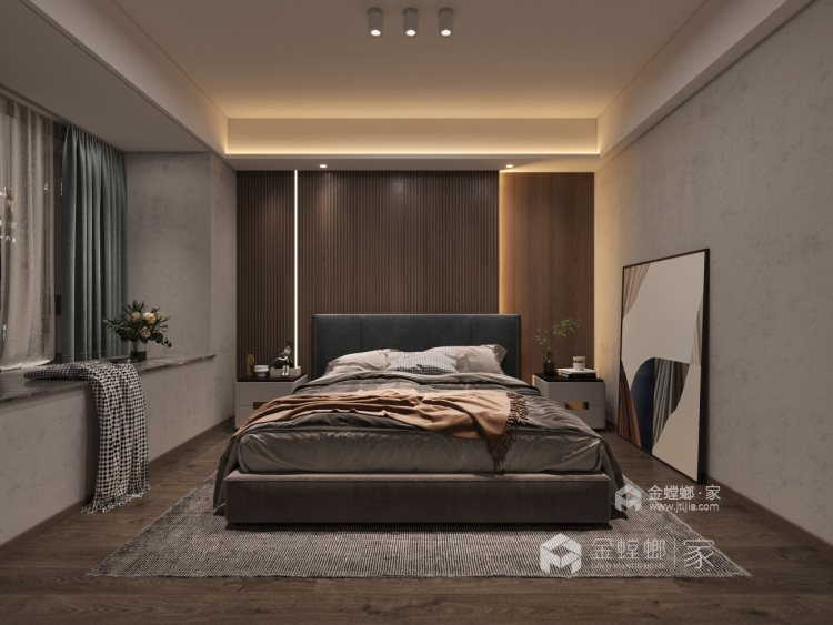 121平汀海一品现代风格-卧室效果图及设计说明