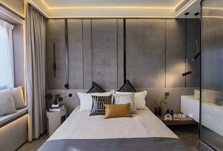 118平合创君悦府现代风格-卧室效果图及设计说明