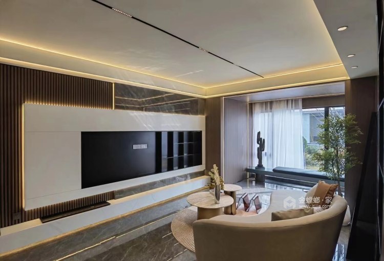 118平合创君悦府现代风格-客厅效果图及设计说明
