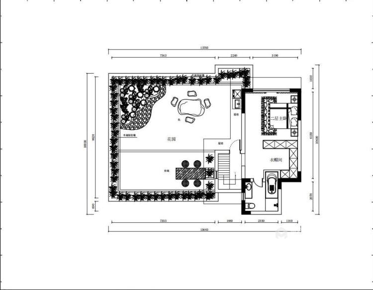 208平邦泰花园新中式风格-平面设计图及设计说明