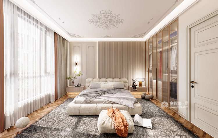 1000平金麟湾法式风格-每一个全案，都是私人订制-卧室效果图及设计说明