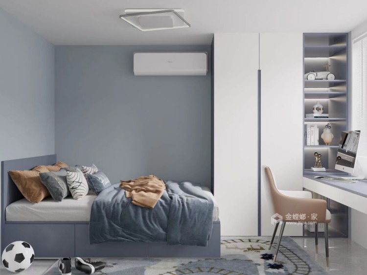 70平芳馨园现代风格-卧室效果图及设计说明