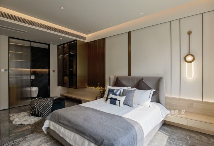 143平合创铂悦府现代风格-卧室效果图及设计说明