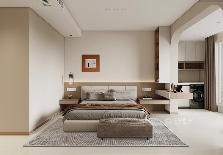 164平卢森堡大公府现代风格-享受慢下来的平衡生活-卧室效果图及设计说明