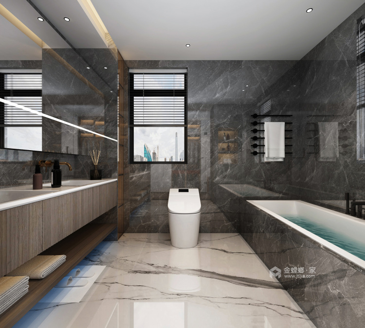 240平丰沃悦湖城现代风格-卧室效果图及设计说明