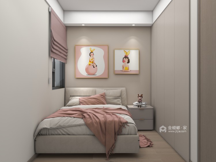 101平鹿鸣学苑现代风格-卧室效果图及设计说明