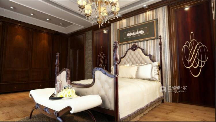 450平绿地迪亚庄园欧式风格-卧室效果图及设计说明
