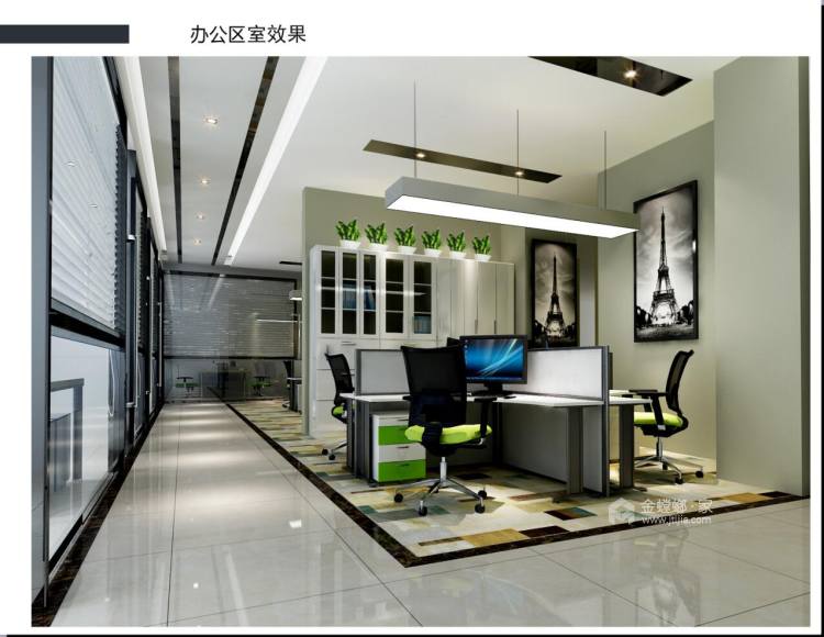 5300平靖业公元国际现代风格-开发商办公室-空间效果图