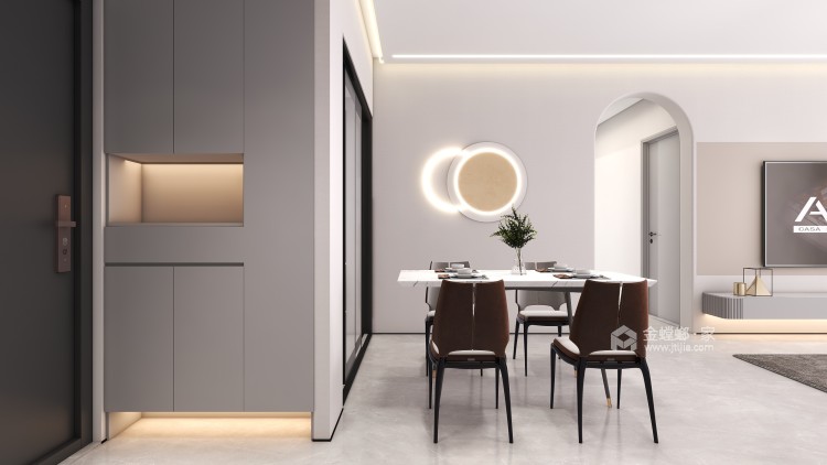 92平白沙鹭岛现代风格-餐厅效果图及设计说明