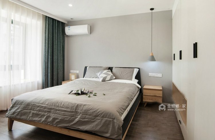 96平水岸豪庭现代风格-卧室效果图及设计说明