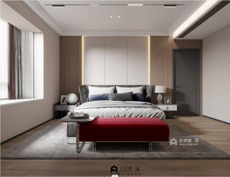 420平金海新苑新中式风格-卧室效果图及设计说明