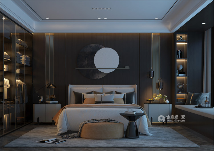 143平七星美域轻奢风格-赋予时代感-卧室效果图及设计说明