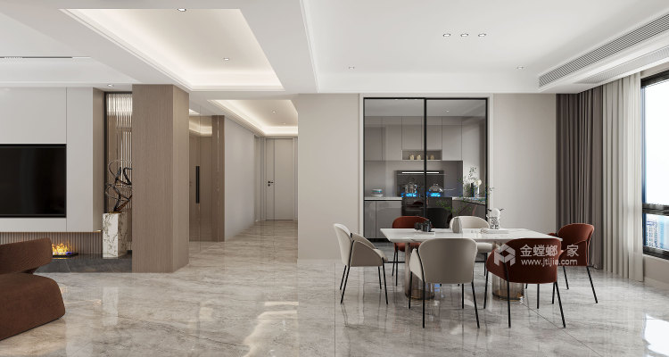 150平新康家园现代风格-空间效果图