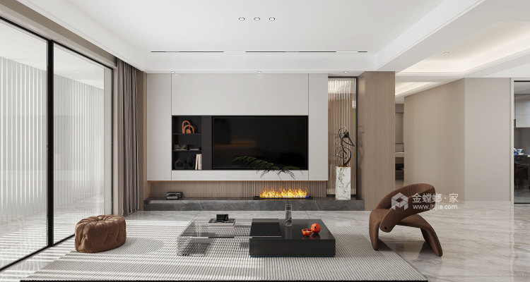 150平新康家园现代风格-空间效果图