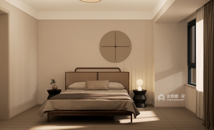 161平山海春风现代风格-卧室效果图及设计说明