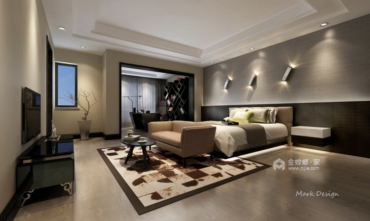 600平滇池星城现代风格-卧室效果图及设计说明