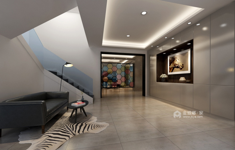 600平滇池星城现代风格-客厅效果图及设计说明