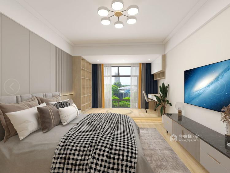 160平江南院子现代风格-卧室效果图及设计说明