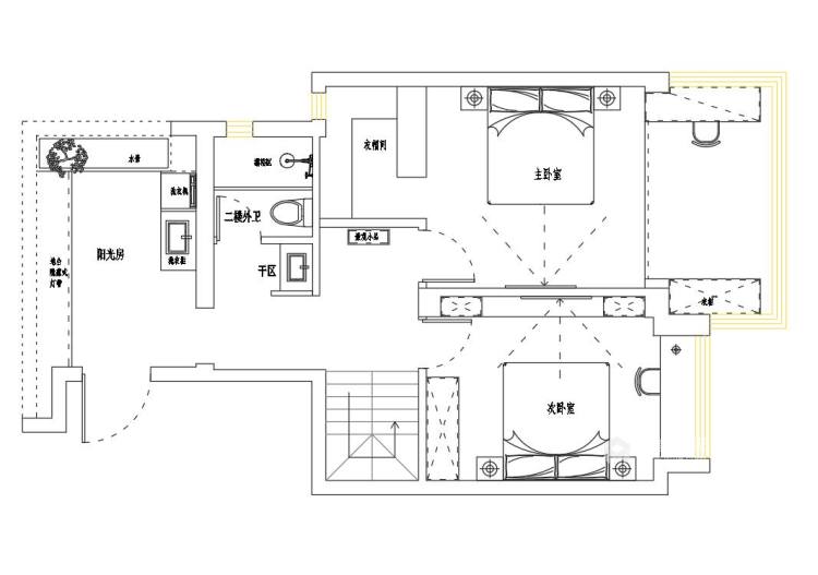 160平江南院子现代风格-平面设计图及设计说明