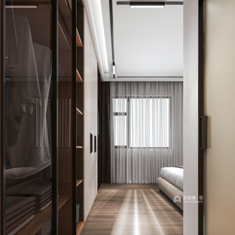 126平碧鸡名城现代风格-卧室效果图及设计说明