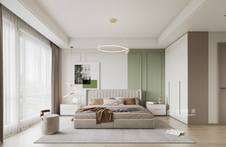 151平阳光悦湖现代风格-卧室效果图及设计说明
