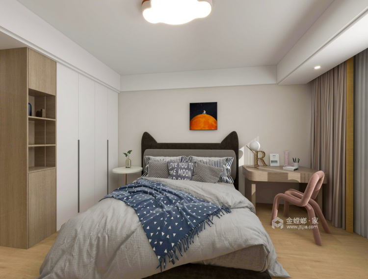 151平阳光悦湖现代风格-卧室效果图及设计说明