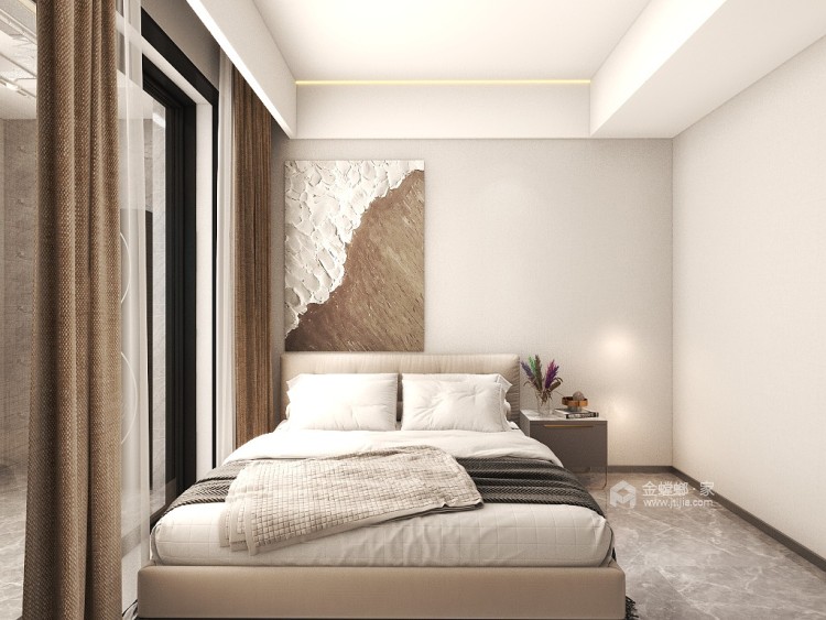 117平鲁能雲璟现代风格-卧室效果图及设计说明