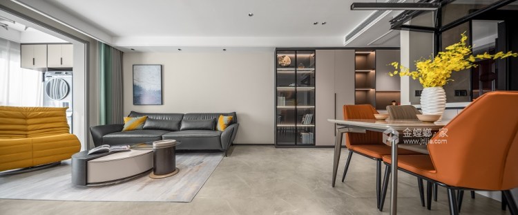 89平名仕豪庭现代风格-质感空间轻享受-客厅效果图及设计说明
