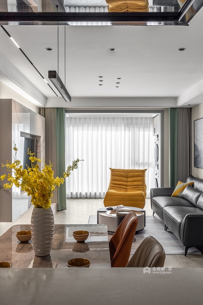 89平名仕豪庭现代风格-质感空间轻享受-餐厅效果图及设计说明