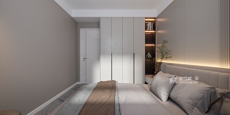 300平原阳壹号院现代风格-卧室效果图及设计说明