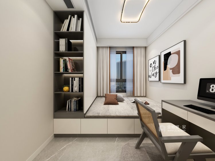 125平远洋琨庭现代风格-卧室效果图及设计说明