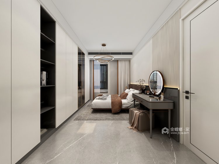 125平远洋琨庭现代风格-卧室效果图及设计说明