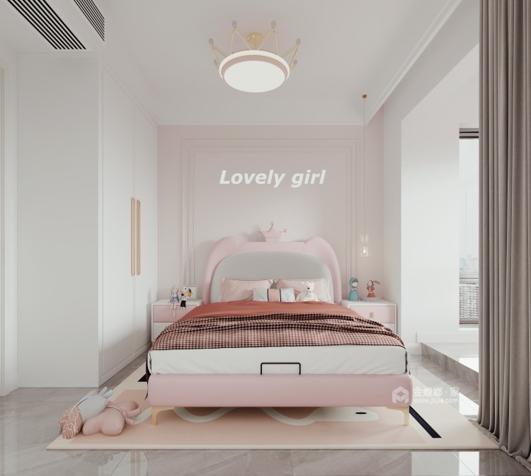95平远洋琨庭现代风格-简约但不简单-卧室效果图及设计说明
