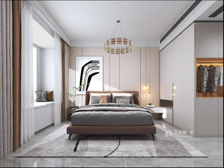 113平璀璨熙湖现代风格-卧室效果图及设计说明