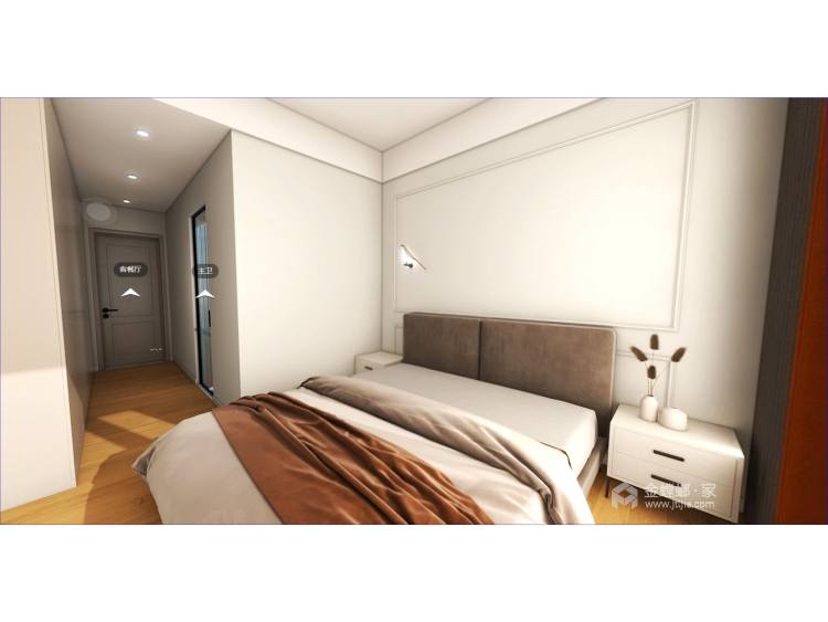 101平翡翠堂现代风格-秋风之美-卧室效果图及设计说明