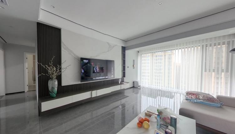 129平棠颂府现代风格-客厅效果图及设计说明