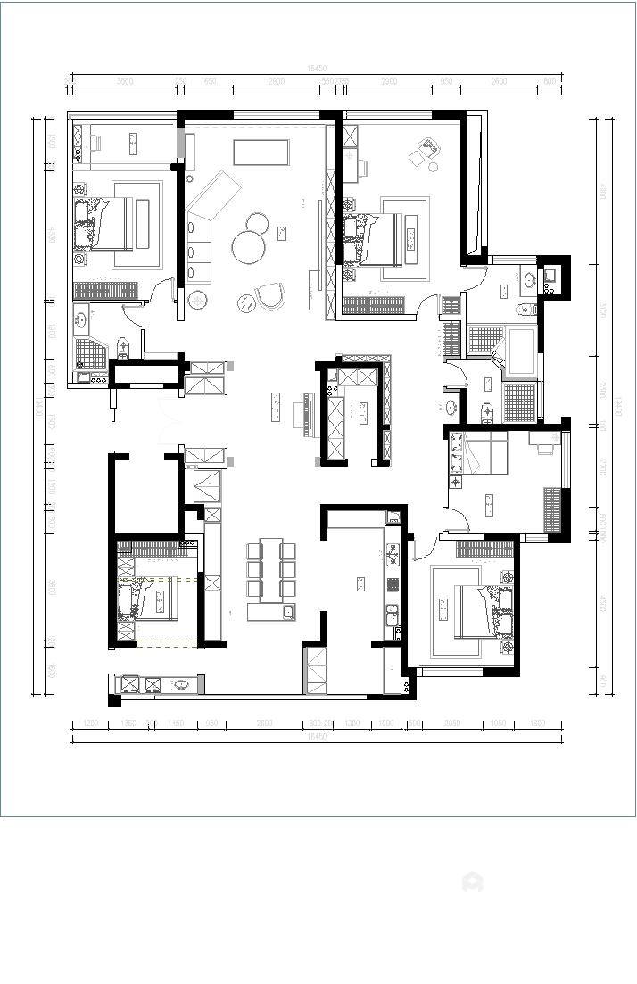 286平金沙湖高尔夫官邸现代风格-平面设计图及设计说明