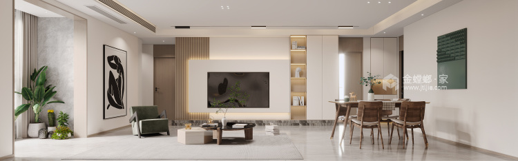 110平属蜀馨苑现代风格-客厅效果图及设计说明