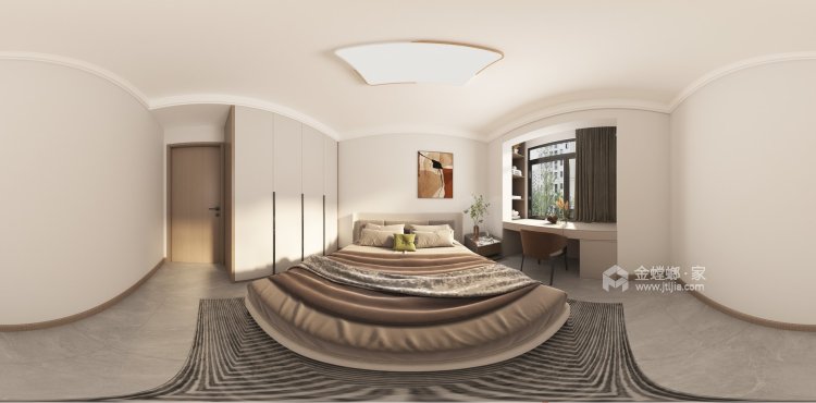 107平光耀城现代风格-卧室效果图及设计说明