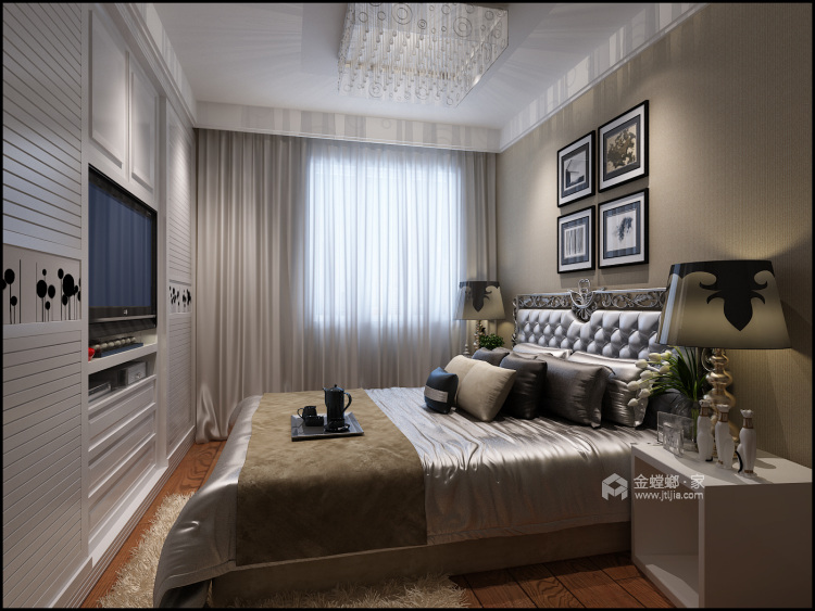 85平融侨馨苑现代风格-卧室效果图及设计说明