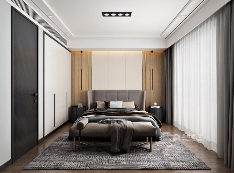 280平东方御园现代风格-卧室效果图及设计说明